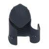 Adjustable Vibrating Silicone Penis Head Stimulator - Black